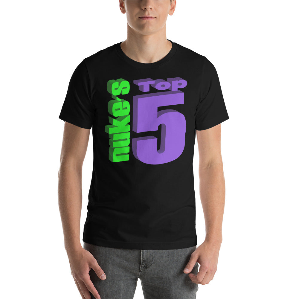 Nuke's Top 5 Hand T-Shirt TWO SIDED