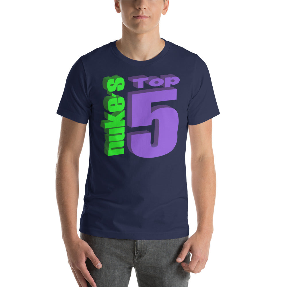 Nuke's Top 5 Hand T-Shirt TWO SIDED