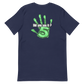 Navy blue  t-shirt with Nuke's Top 5 logo on front and "Did you see it" on the back