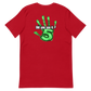 Red  t-shirt with Nuke's Top 5 logo on front and "Did you see it" on the back